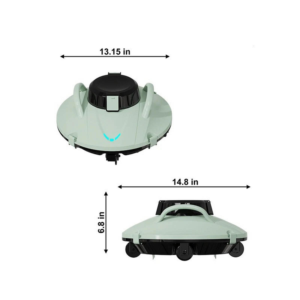 POOLROBOTER Kabellos, Elektrisch - Weiß, Kunststoff (36.7/31cm) - Kaket
