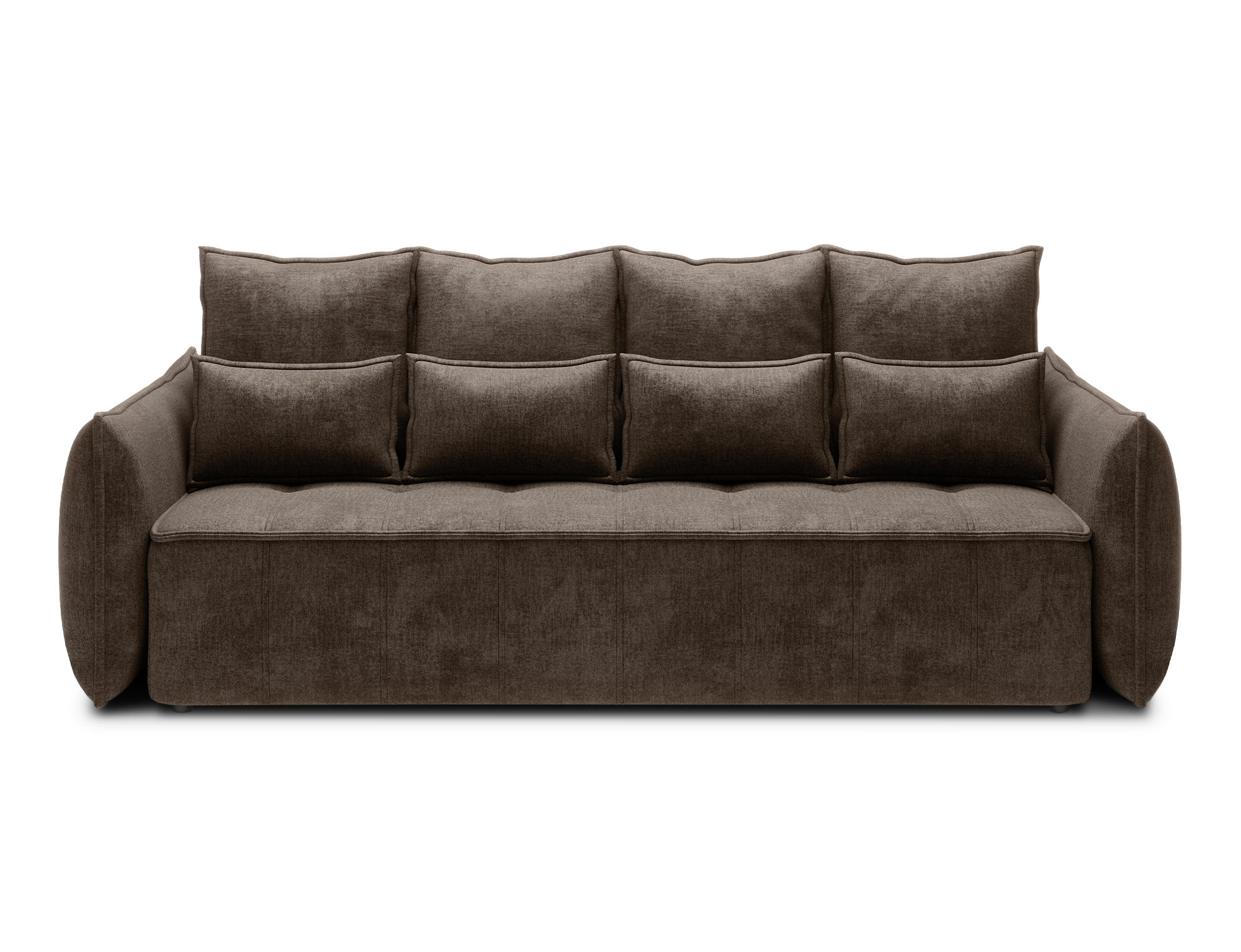 SCHLAFSOFA WELSH - Braun (NUBE 22) - Braun, Holzwerkstoff (242/94/106cm) - Möblo