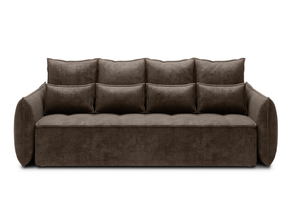 SCHLAFSOFA WELSH - Braun (NUBE 22) - Braun, Holzwerkstoff (242/94/106cm) - Möblo