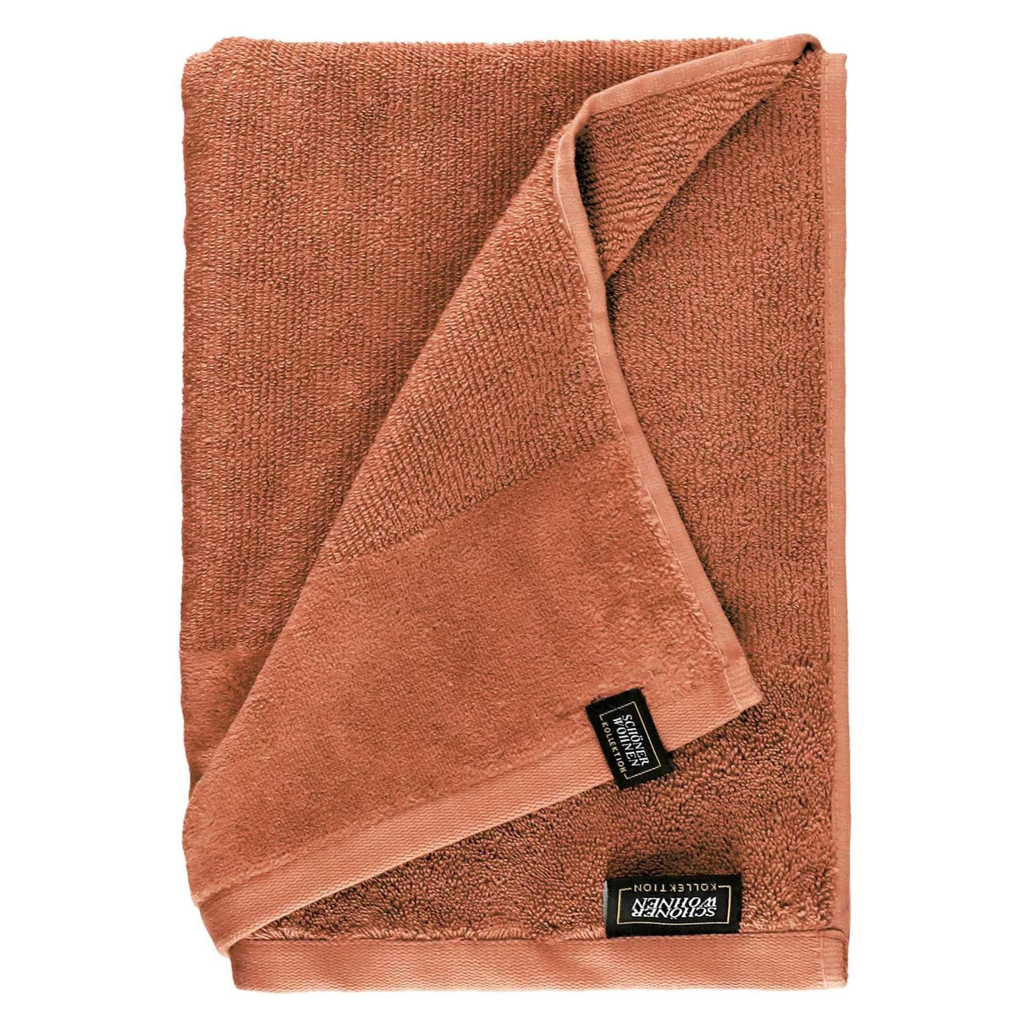 DUSCHTUCH SENSE - Rostfarben, Textil (70/140cm) - Schöner Wohnen