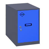 SCHLIESSFACHWÜRFEL Amego HxBxT 47,5x40x50 cm Ohne Standfüße Blau-Anthrazit Spind - Blau, Metall (40/47.5/50cm) - PROREGAL
