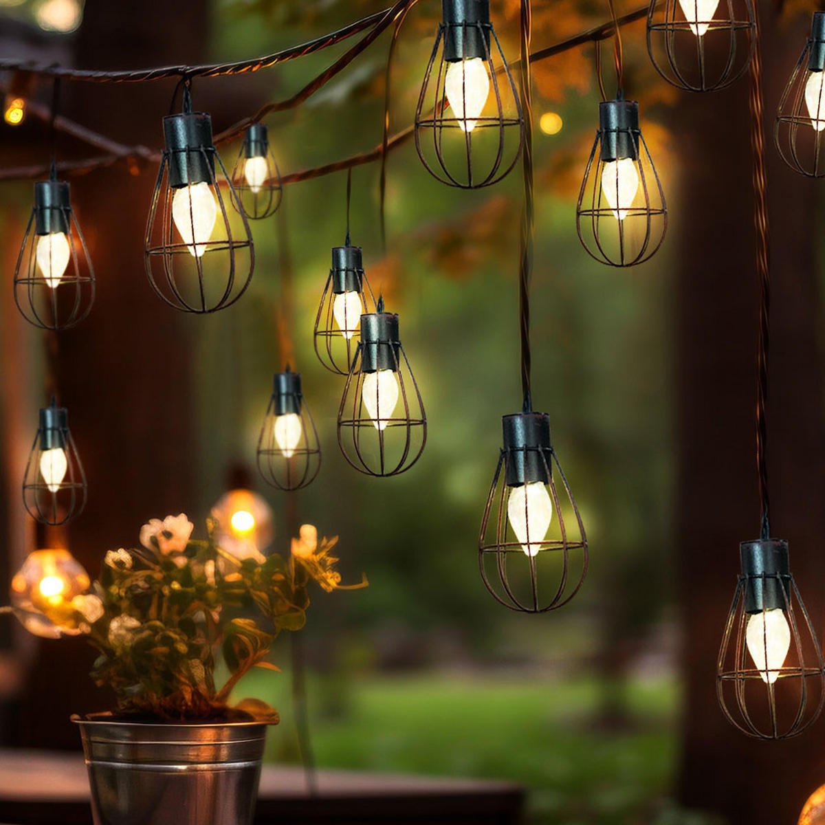 LED AUSSENLEUCHTE Solar Rostoptik Braun - Braun, Kunststoff/Metall (200/6/6cm) - Nowa