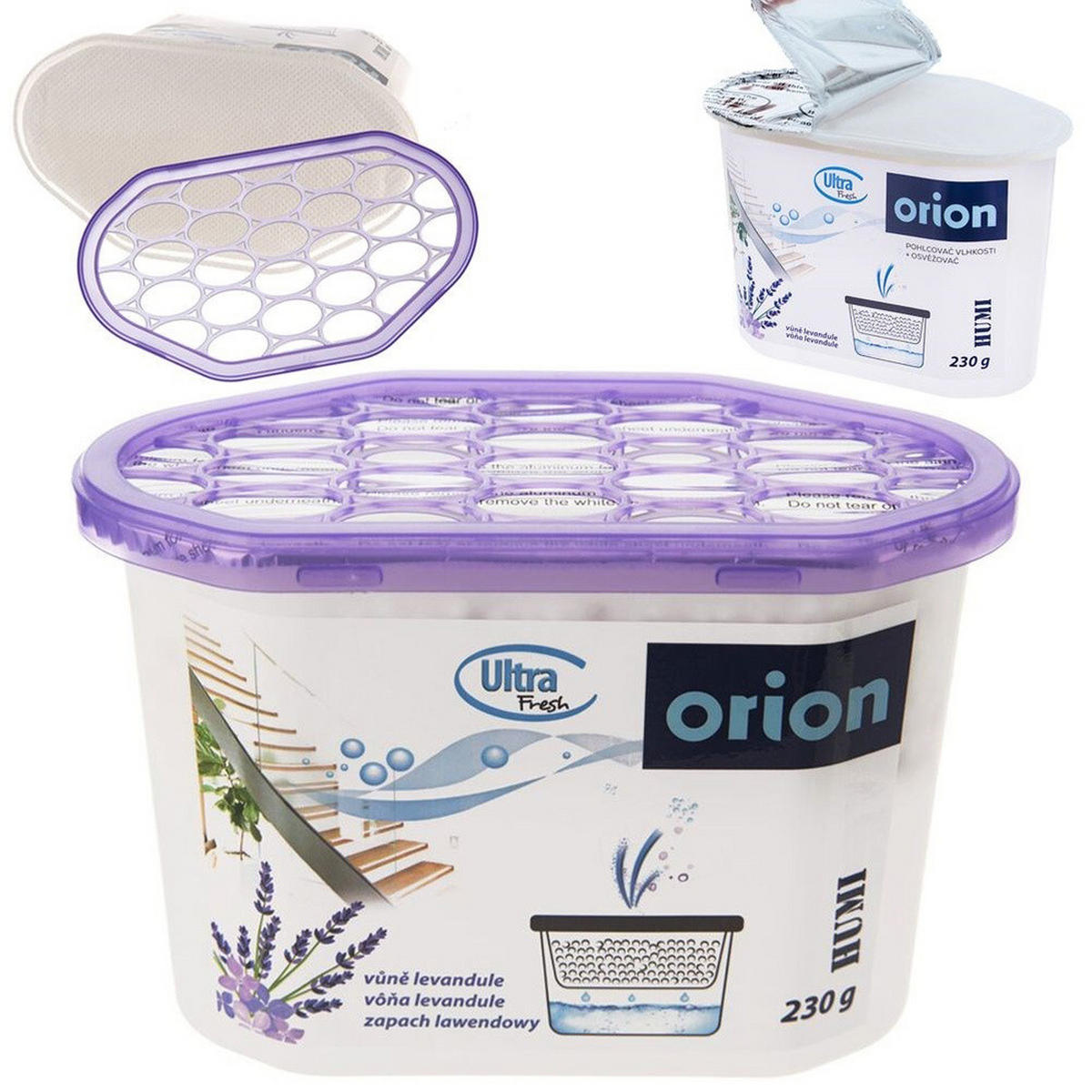 FEUCHTIGKEITSABSORBER Ultra Fresh violett - Violett, Kunststoff (8.5/10.5/15cm) - Orion 