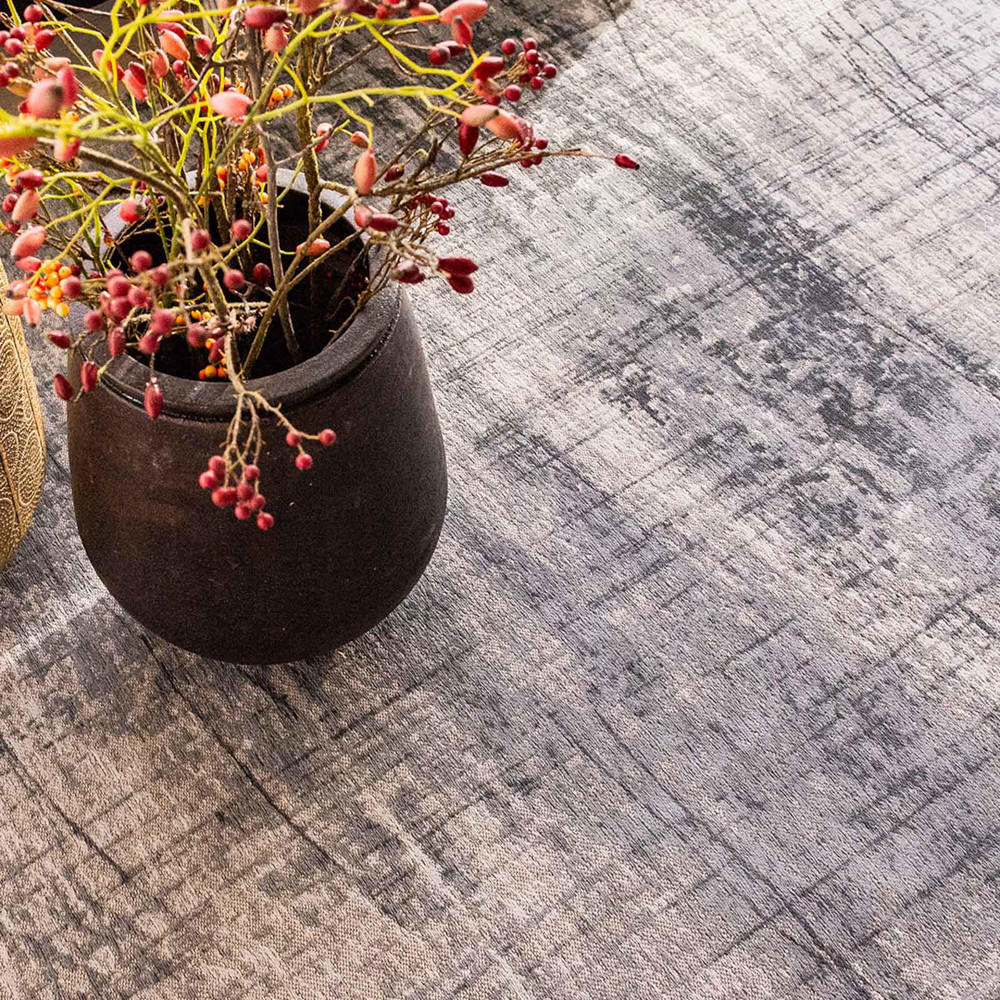 TEPPICH Jersey Stone Mad Men 140/140 cm - Grau, Textil (140/140cm) - Louis De Poortere