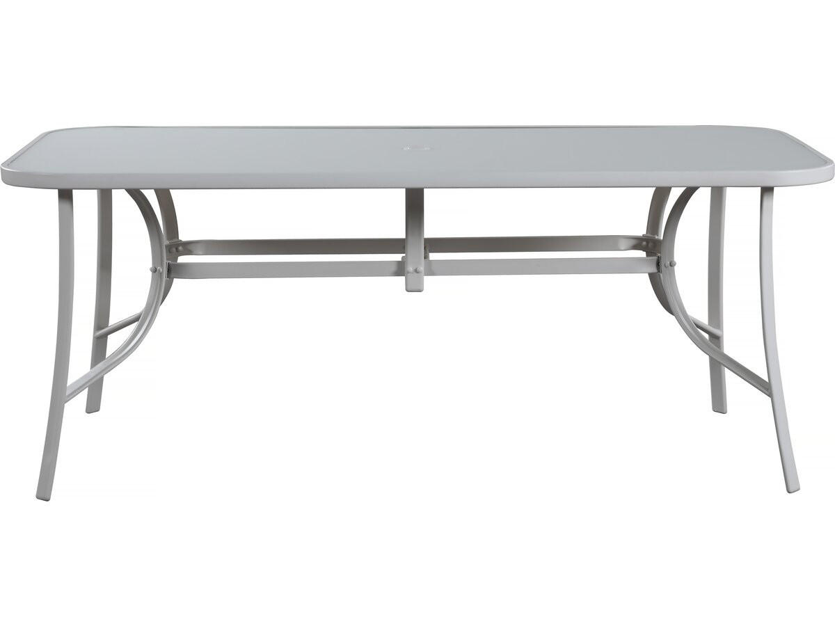 GARTENTISCH cordoba weiss - Weiß, Glas (180/90/72cm) - Habitat Garten