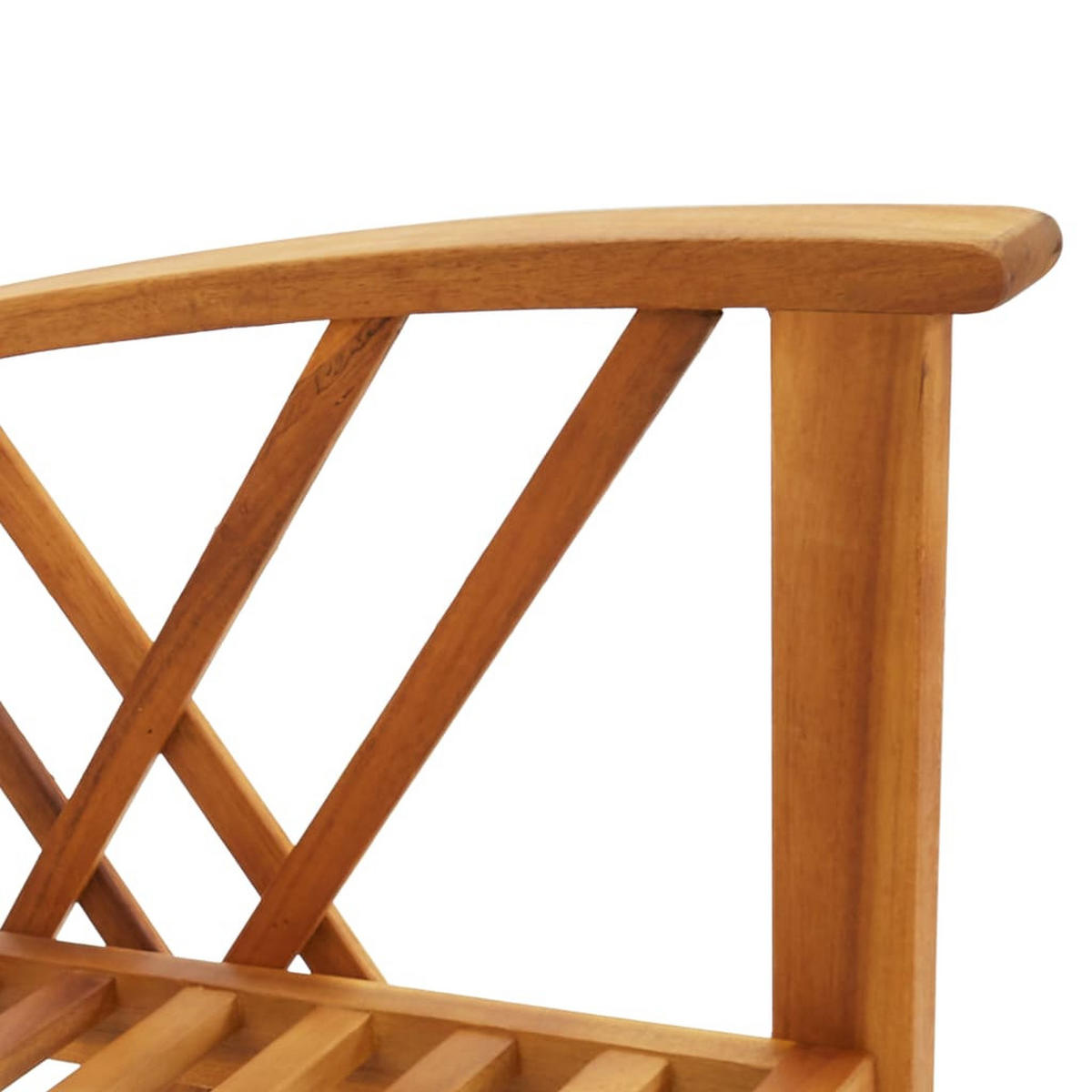 GARTENSTÜHLE 2er Set Massivholz Akazie - Braun, Holz (59/83/67cm) - vidaXL