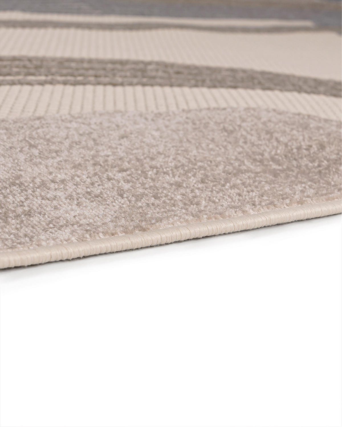 TEPPICH In-& Outdoor Fano Mattina Mazovia 120x170cm Braun Creme Geometrisch Kurzflor - Creme, Textil (120/170cm) - Mazovia