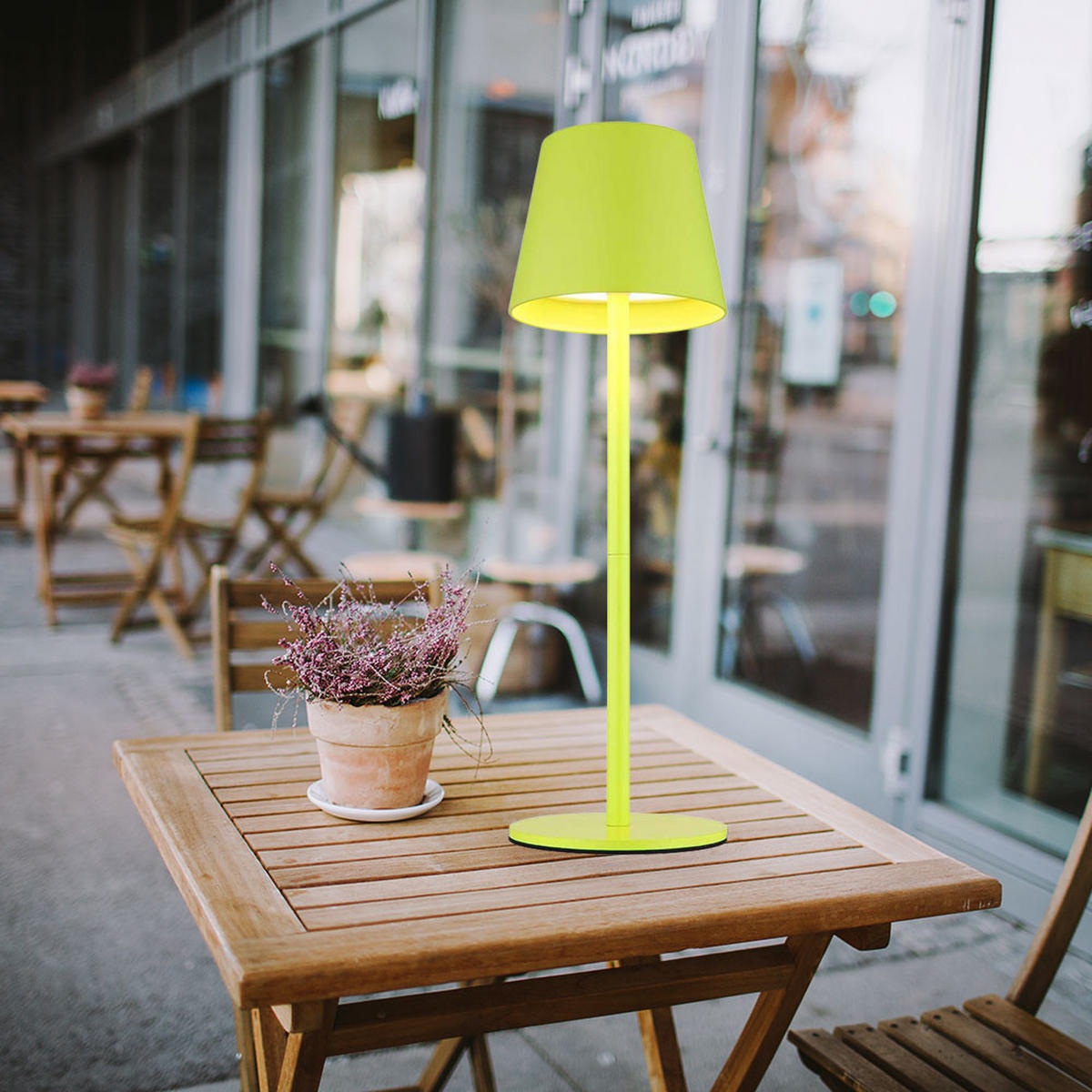 LED AUSSENLEUCHTE VANNIE I Grün - Grün, Metall (11.5/11.5/36cm) - Globo Lighting