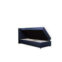 BOXBETT Reve 90 x 200 cm mit Bettkasten und Lattenrost ohne matratze - dunkelblau - Dunkelblau, Holz (90/200cm) - Panda Möbel