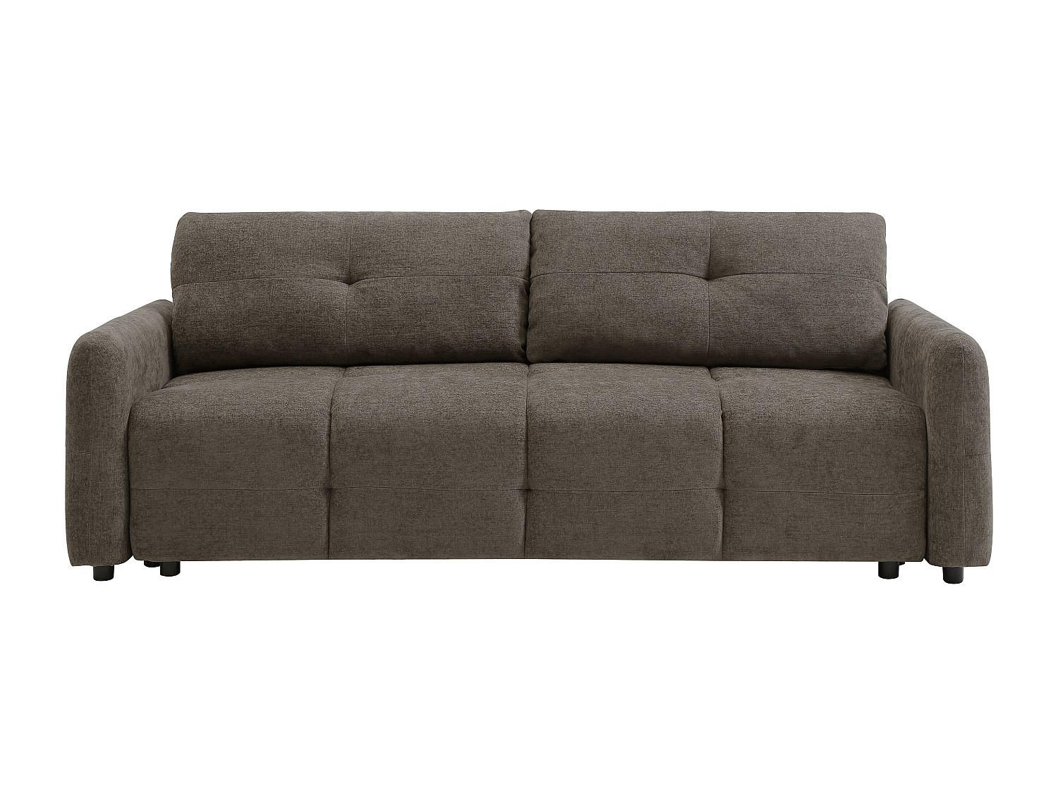 SCHLAFSOFA - 3 Personen - Stoff - Taupe - - Taupe, Textil (218/86/92cm) - Vente-Unique