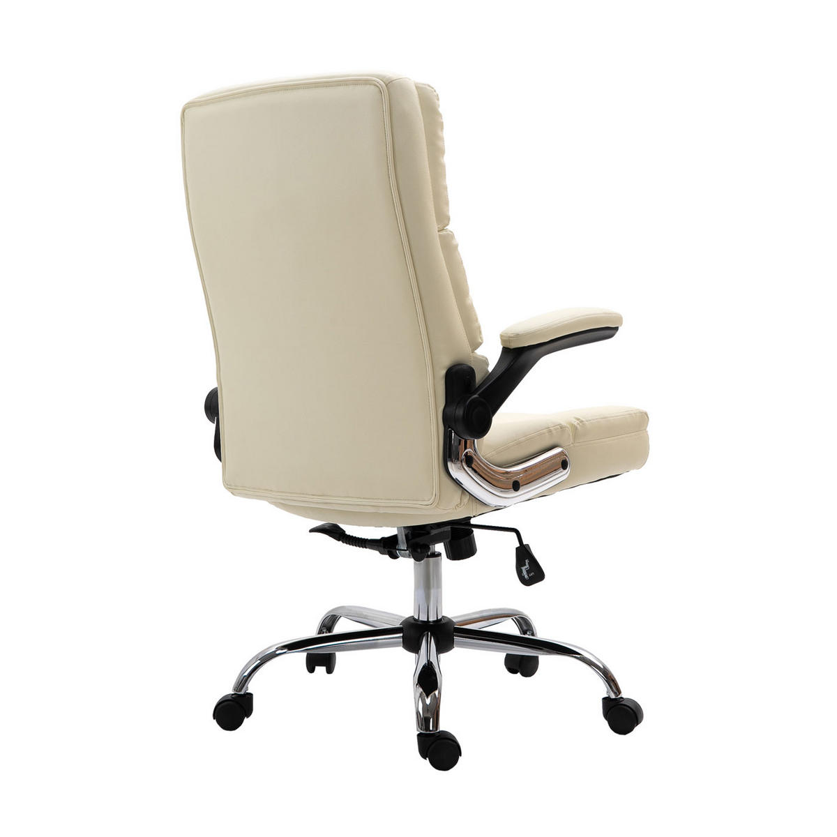 DREHSTUHL HxBxT 120x73x72cm Sitzhöhe 50cm höhenverstellbar Kunstleder Creme - Creme, Kunststoff (73/120/72cm) - PROREGAL