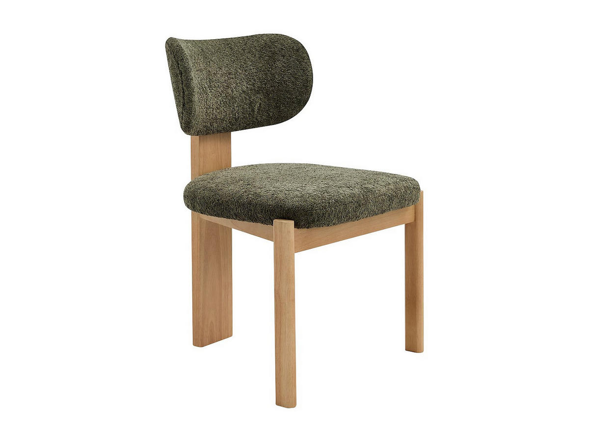 STUHL - 56 cm x 60 cm - holz - khaki Wilana - Schlammfarben, Holz/Holzwerkstoff (56/85/60cm) - Vente-Unique