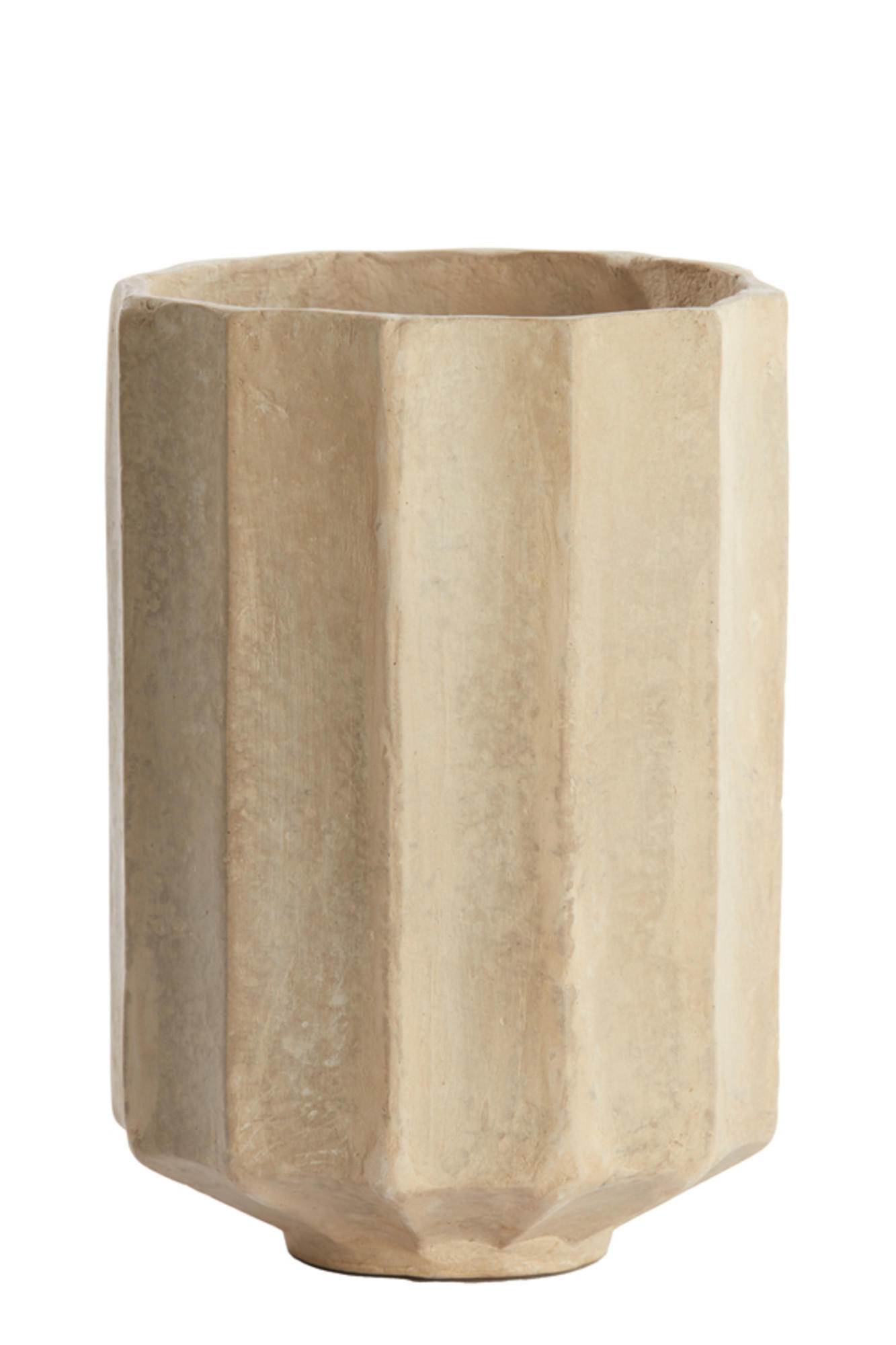 TOPF Salou Weiß Ø22/32 cm - Weiß, Papier (22/32cm) - Light & Living