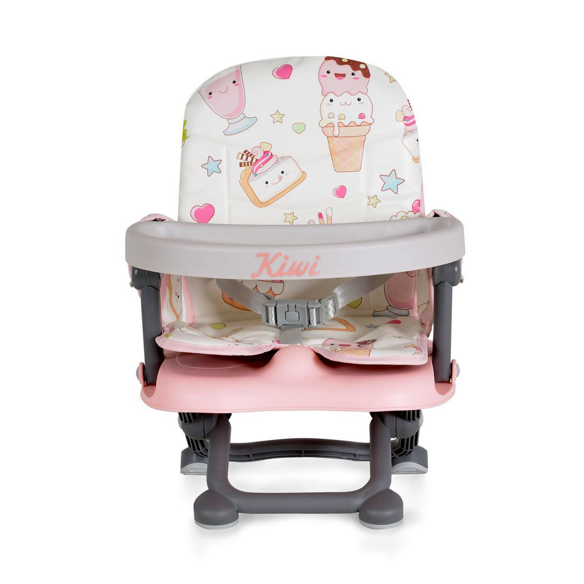KINDERSTUHL Kiwi rosa Kuchen Kinder Stuhl-, Sitzerhöhung, Boostersitz, Tisch, klappbar - Rosa, Kunststoff (35/50/30cm) - Moni