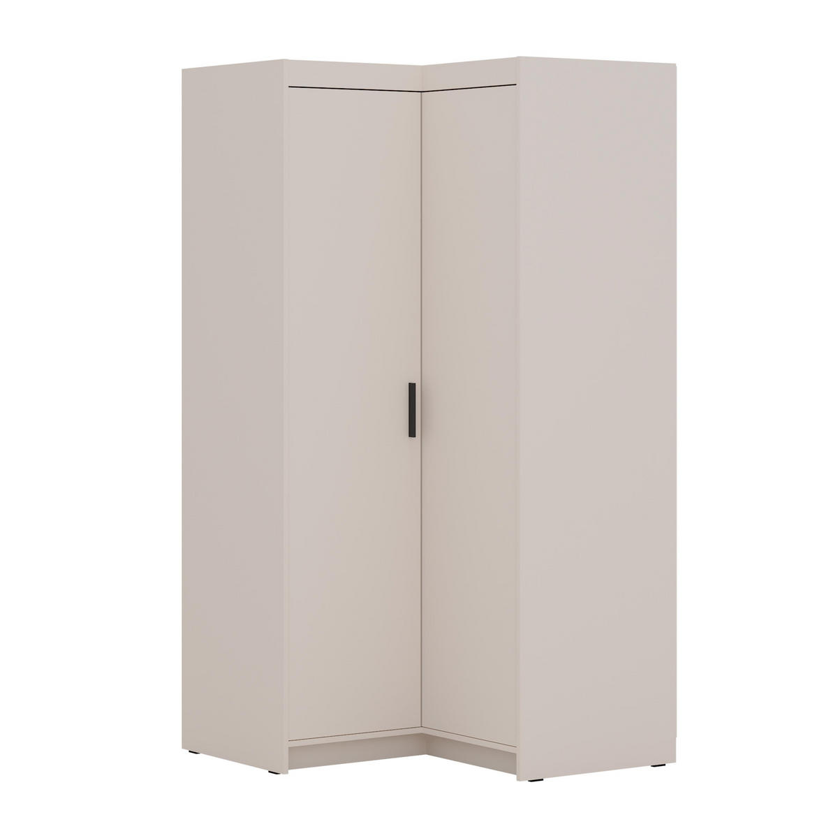 ECKSCHRANK Storicos Beige 97,8/190,5/97,8 cm – Modern, ideal für Ecken - Beige, Holzwerkstoff/Kunststoff (97.8/190.5/97.8cm) - AX Living