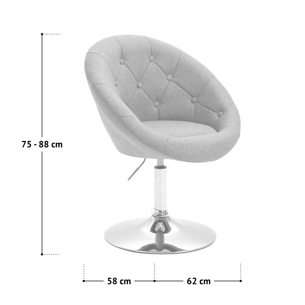 COCKTAILSESSEL HAVANNA Kunstleder Rot - Rot, Textil/Metall (62/88/58cm) - SVITA