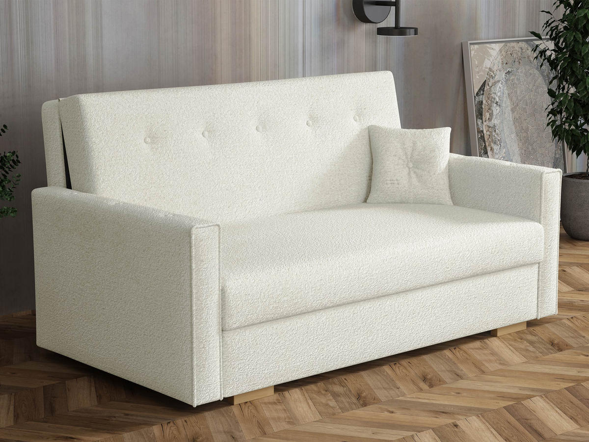 SCHLAFSOFA Viva Sonic III - Schwarz/Naturfarben, Holz/Textil (153/85/100cm) - MIRJAN24