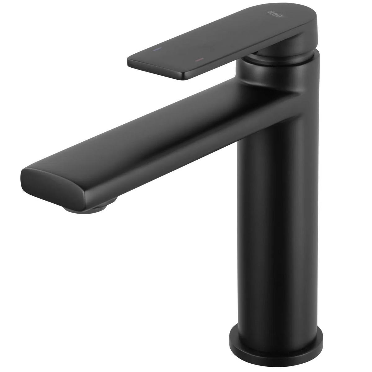 WASCHBECKENARMATUR Rea Verso Black Low - Schwarz, Metall (4.5/16.5/15.5cm) - REA