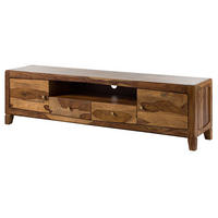TV-BOARD Sheesham 200x45x55 braun lackiert ANCONA #111 - Braun, Holz (200/55/45cm) - Massivmoebel24