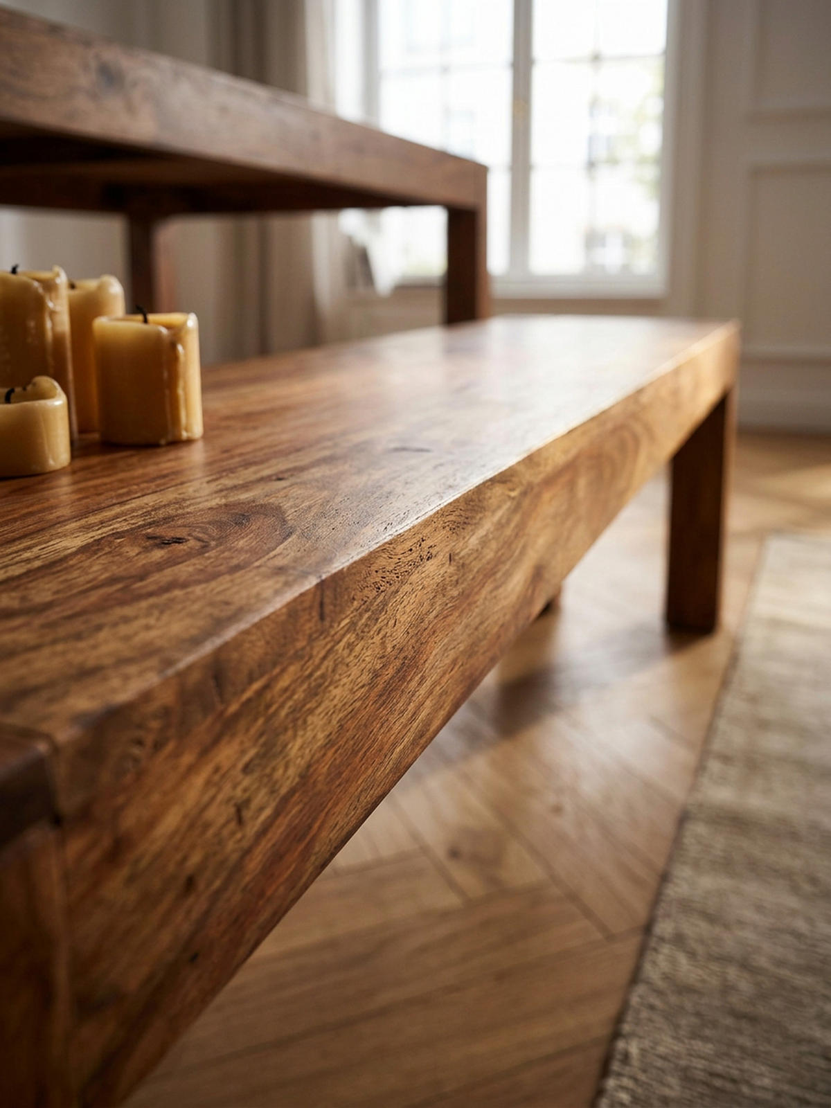 SITZBANK Massivholz Landhausstil handgefertigt, Braun 180x35x45 cm - Braun, Holz (180/45/35cm) - KADIMA DESIGN