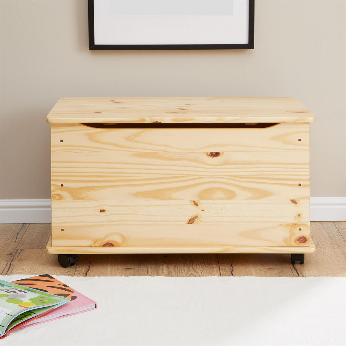 SPIELZEUGTRUHE ELISA - Naturfarben, Holz (73/45/40cm) - IDIMEX