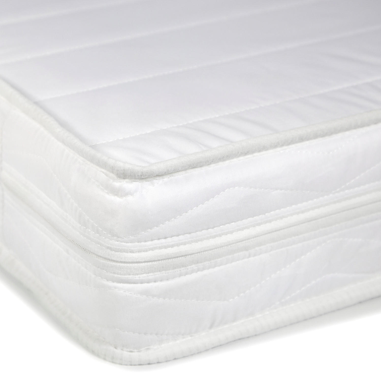 SCHAUMSTOFFMATRATZE mit H2 90/200/12 cm - Weiß, Textil (90/200cm) - Homestyle4u