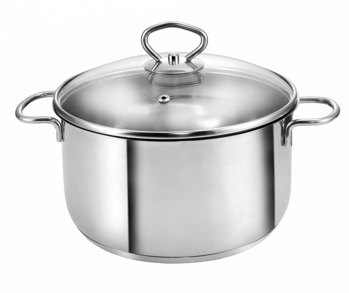 TOPFSET Merkur, Edelstahl, Induktion, 4-teilig - Edelstahlfarben, Metall - KOPF