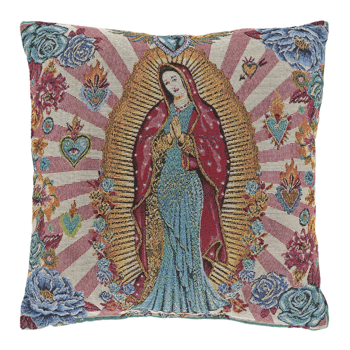 DEKOKISSEN Elva Mehrfarbig 45/45/8 cm - Multicolor, Textil (45/45cm) - Unique Living