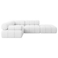 ECKSOFA modulares Sofa Felto-L1 - 285x190x70 cm Weiß Bouclé - Weiß, Holzwerkstoff/Textil (285/190cm) - ALTDECOR
