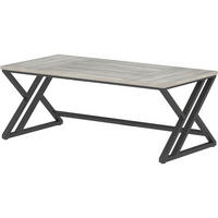 SCHREIBTISCH 180 x 80 cm Grau Eiche - Grau, Holzwerkstoff (40/30/30cm)