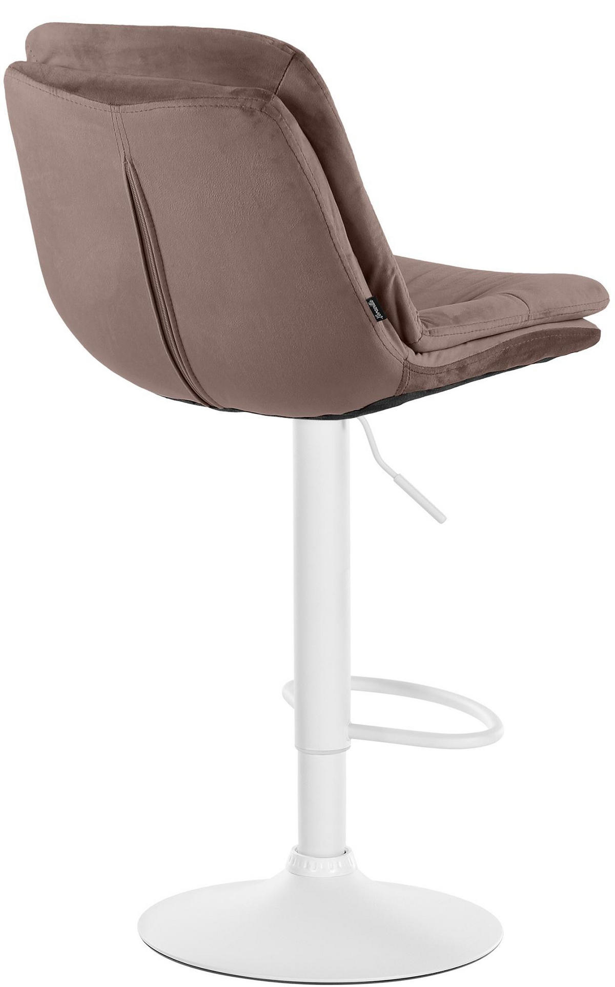 BARHOCKER Samt braun - Schwarz/Braun, Textil (46/94/54cm) - CLP