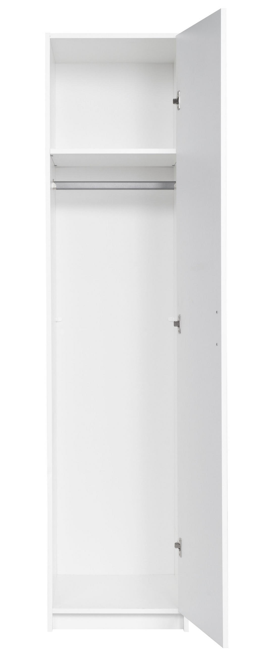 KLEIDERSCHRANK Weiß 47/197/52 - Weiß, Holzwerkstoff (47/197/52cm) - RAUMHIRSCH FURNITURE