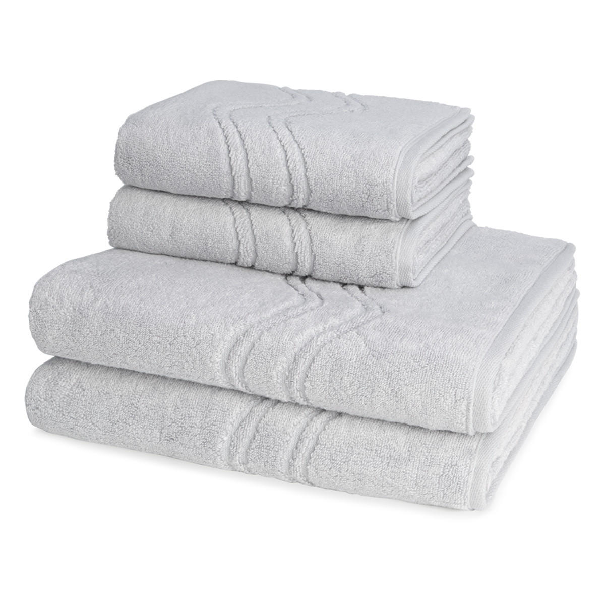 FROTTIERSET Cashmere feeling 4-teilig - Grau, Textil (50/100cm) - Ross