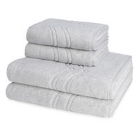 FROTTIERSET Cashmere feeling 4-teilig - Grau, Textil (50/100cm) - Ross