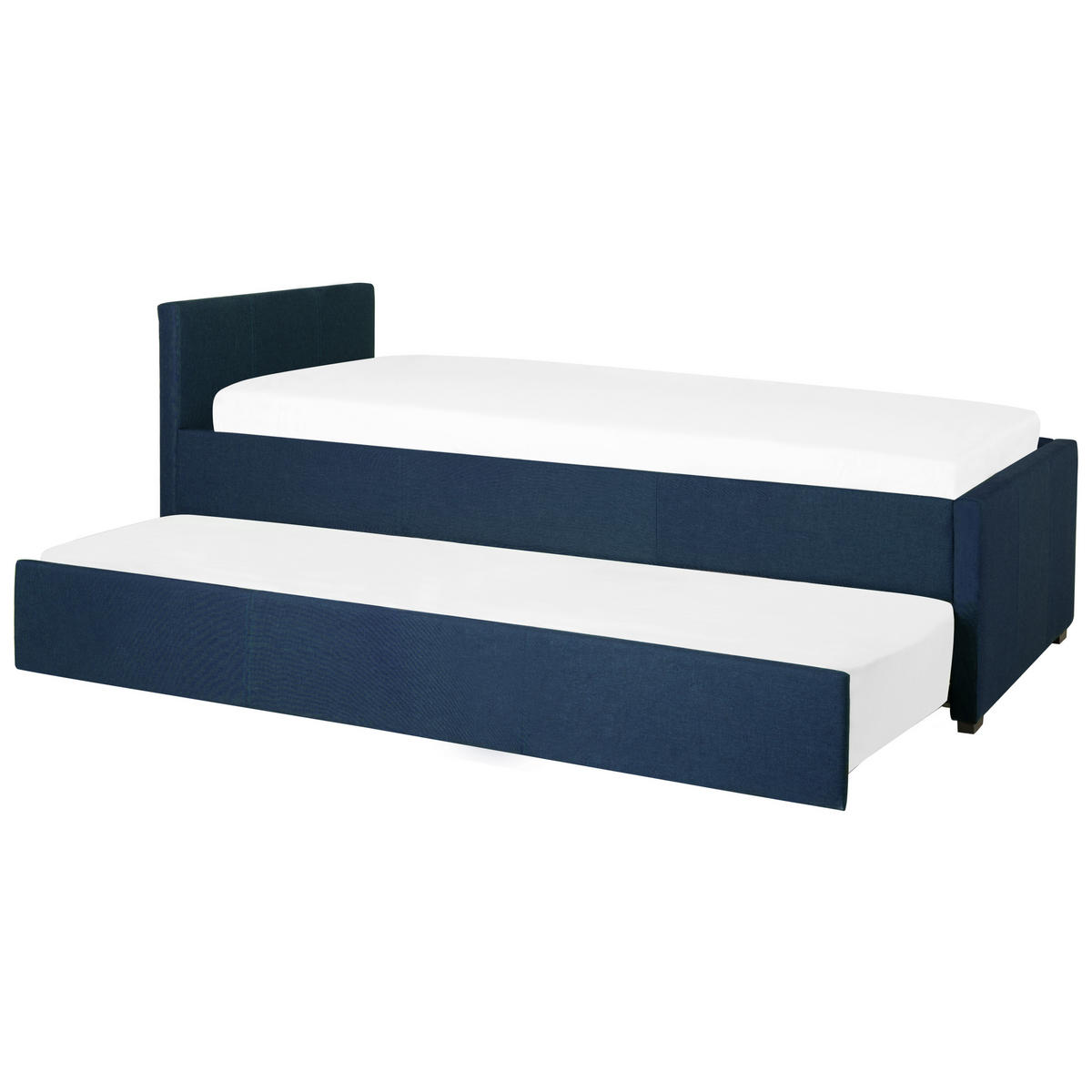 TAGESBETT 90/200cm Marineblau Marmande - Blau, Textil (90/200cm) - Beliani