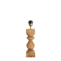 LAMPENFUSS Cumani Braun 9/9/36 cm - Dunkelbraun, Holz (9/9/36cm) - Light & Living
