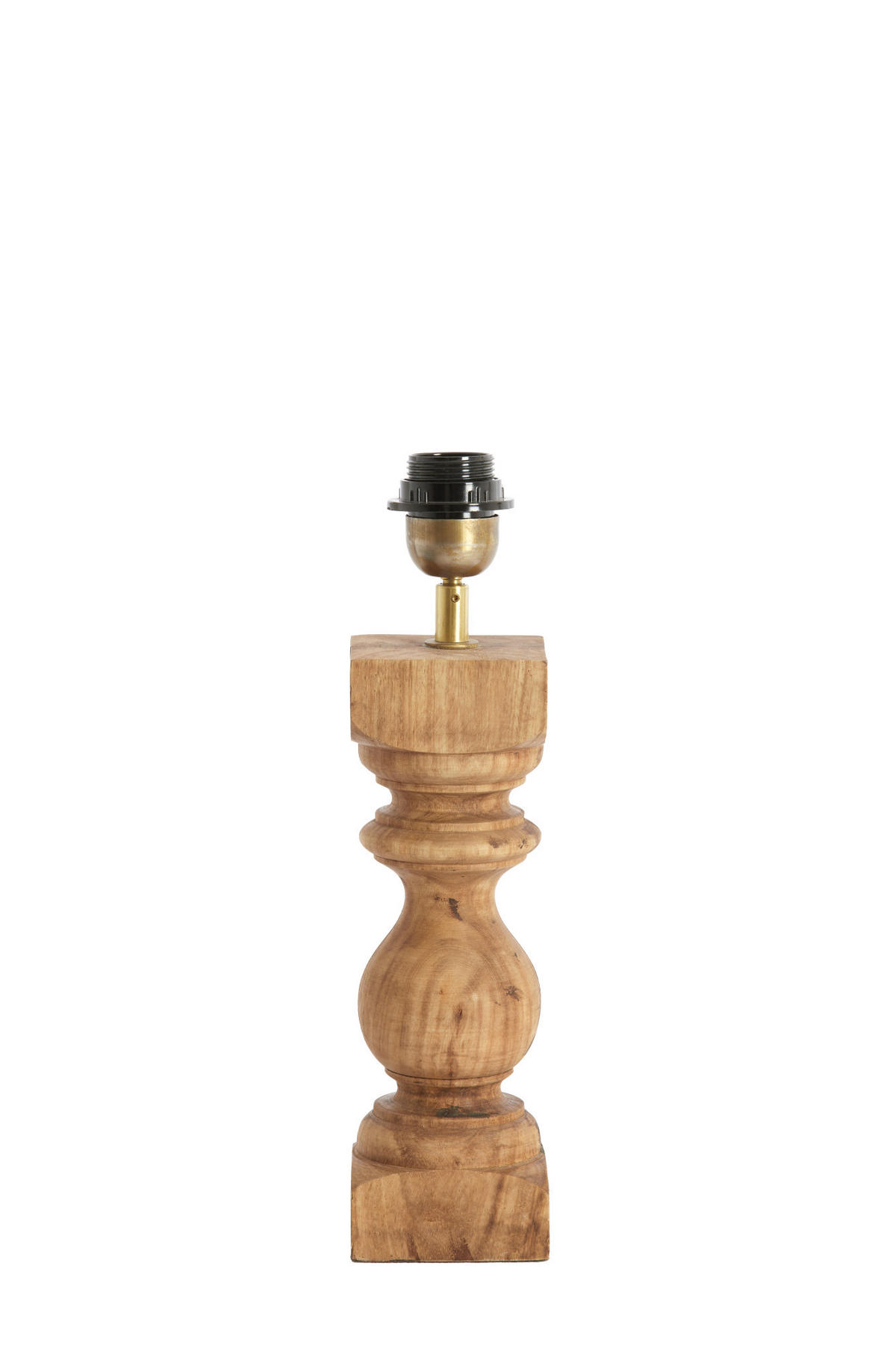 LAMPENFUSS Cumani Braun 9/9/36 cm - Dunkelbraun, Holz (9/9/36cm) - Light & Living