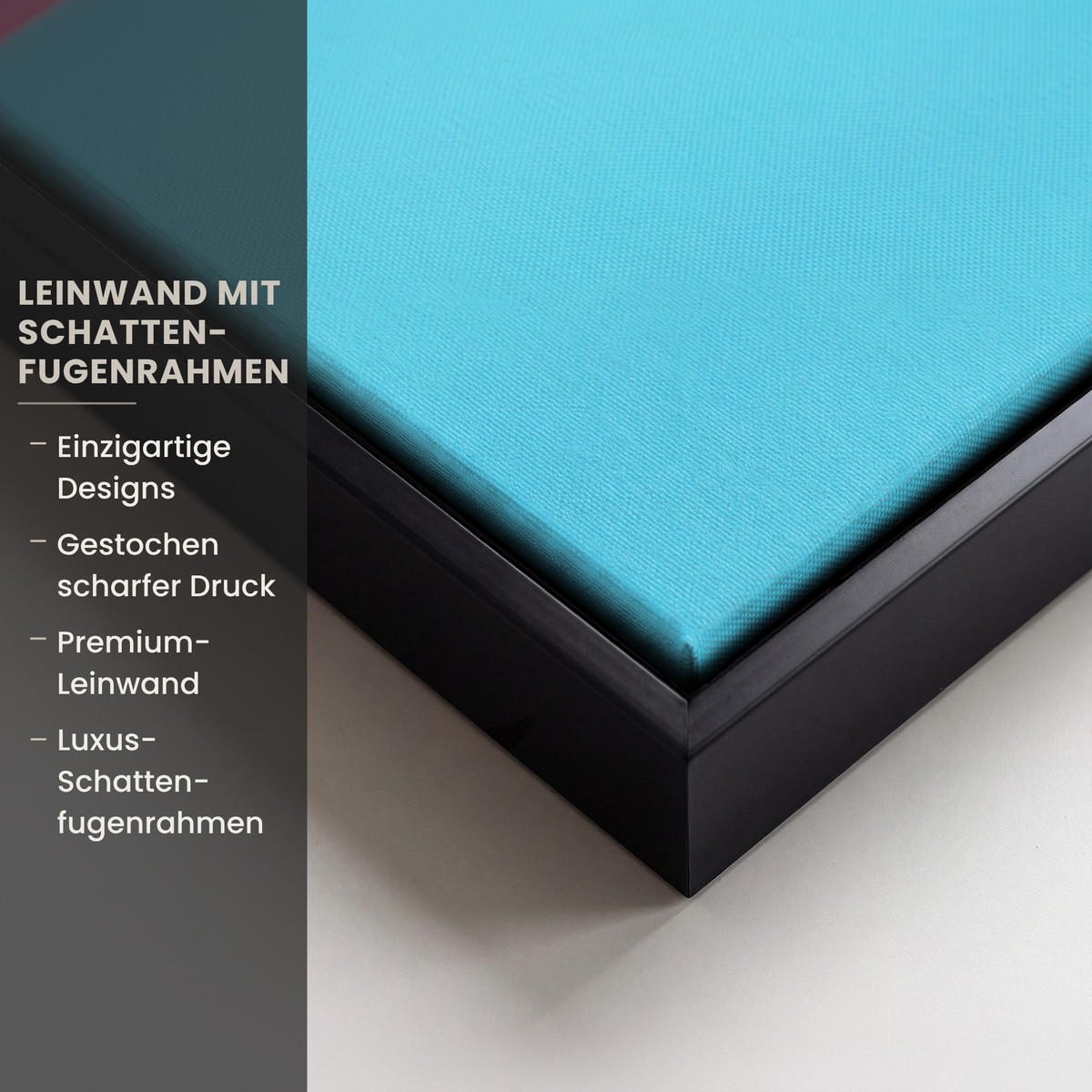 LEINWAND Bilder mit Rahmen - Chick - Sonnenbrille - Blau - 70x100 - Pink, Textil (70/100cm) - MuchoWow