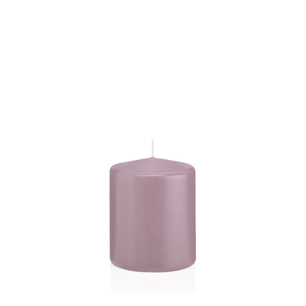 STUMPENKERZEN Mauve Lila Ø 78 x 100 mm, 8 Stück - Mauve, Paraffin (8/10cm) - Wiedemann Kerzen