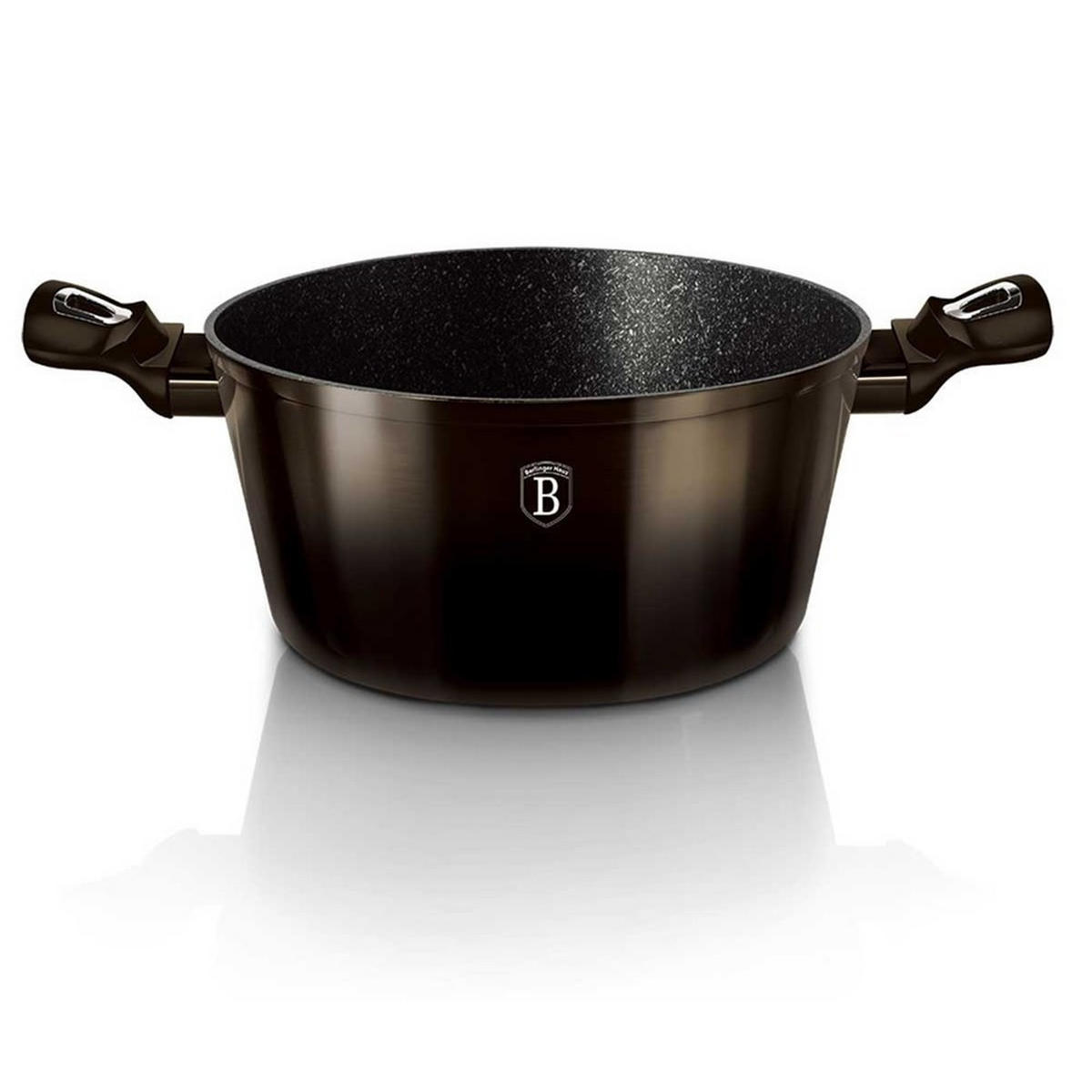 TOPF Schwarz 28/28/12.4 cm BH6606 - Schwarz, Metall (28cm) - Berlinger Haus