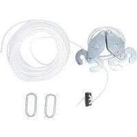 FLASCHENZUG, 180 kg Tragkraft, robust, mit Stahlhaken - Weiß, Metall (21.5/16.9/6.3cm) - Westfalia