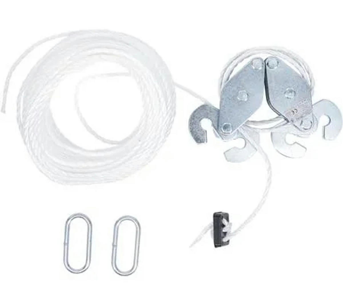 FLASCHENZUG, 180 kg Tragkraft, robust, mit Stahlhaken - Weiß, Metall (21.5/16.9/6.3cm) - Westfalia