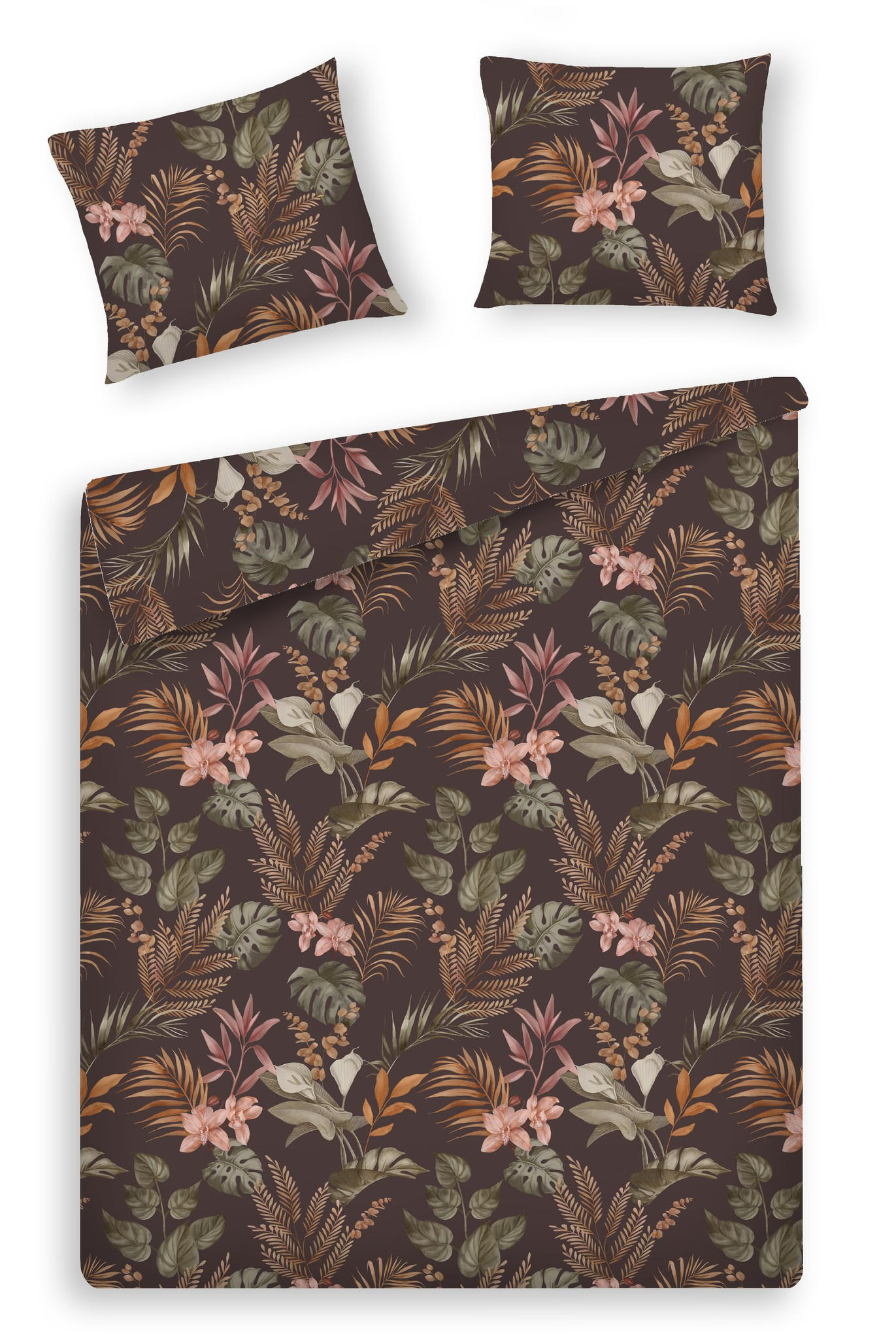 BETTWÄSCHE Orchidea - Braun, Textil (200/220cm) - home&you