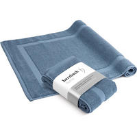 BADVORLEGER Spa 2er Set 50 x 80 cm Blau - Blau, Textil (50/80cm) - Herzbach Home