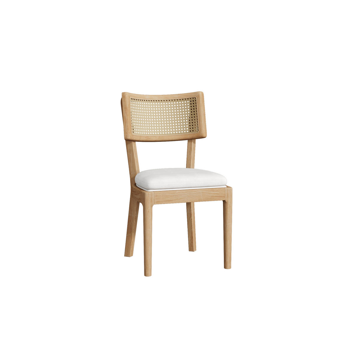 ESSZIMMERSTÜHLE 6er-Set Massivholz mit Rattanlehne Holz - Braun, Holz (58/88/50.2cm) - Meubliv
