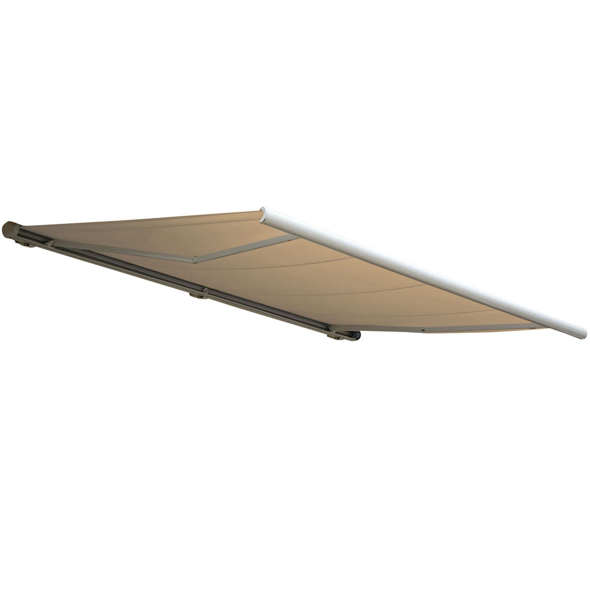 ELEKTRISCHE KASSETTENMARKISE Cremeweiß - Weiß, Textil (450/23/300cm) - MCW
