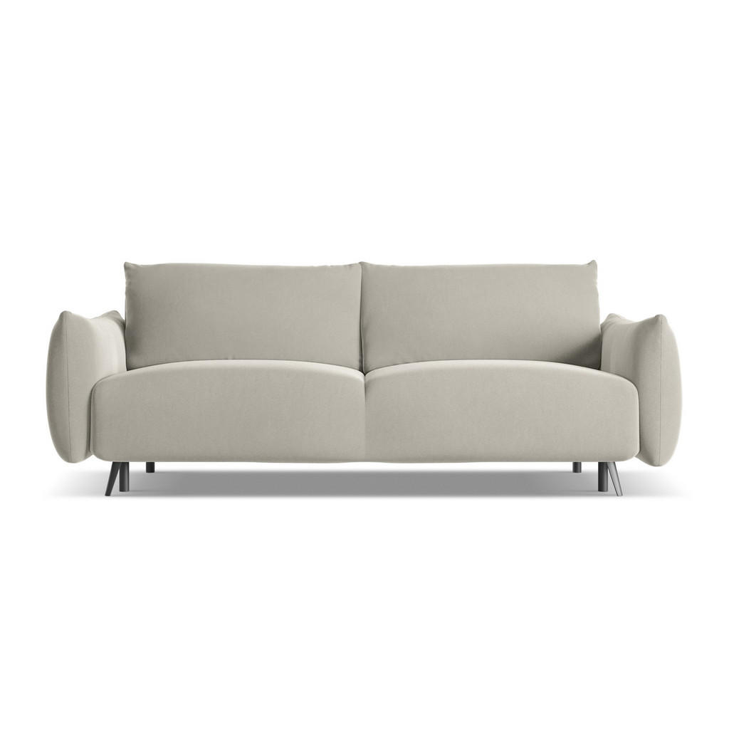 Thumbnail - Makamii 3-Sitzer, Perlmutt, Textil, Füllung: Schaumstoff, 230x86x105 cm, Made in EU, Wohnzimmer, Sofas & Couches, Schlaf...