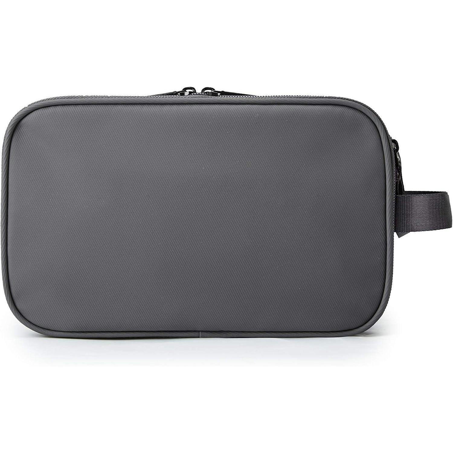 KULTURTASCHE mit Doppelreißverschluss 5 L Grau - Grau, Textil (13/16/26cm)