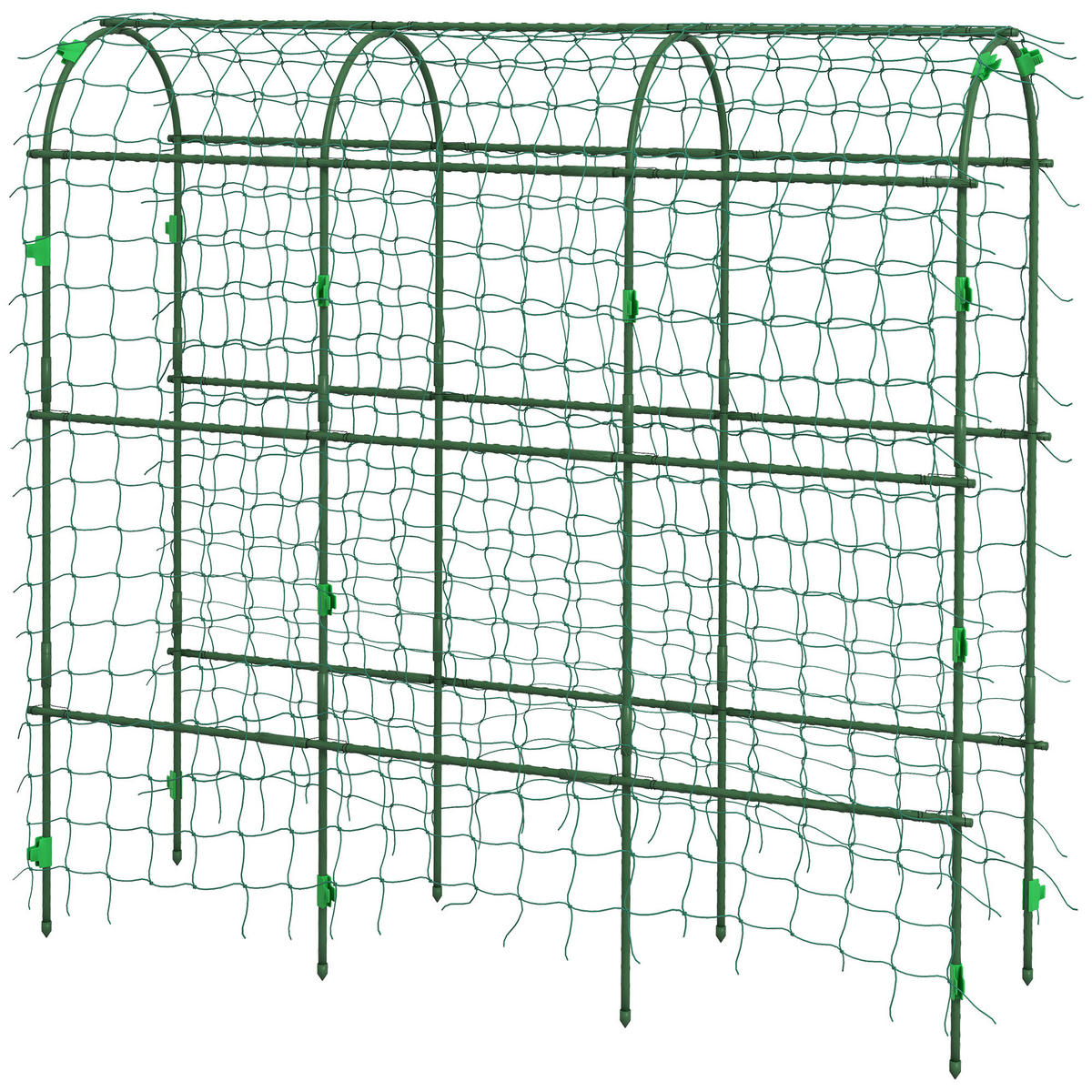 RANKSÄULE DE-10156 mit Vogelschutznetz Grün - Grün, Metall (43/183/182cm) - ComfortXL