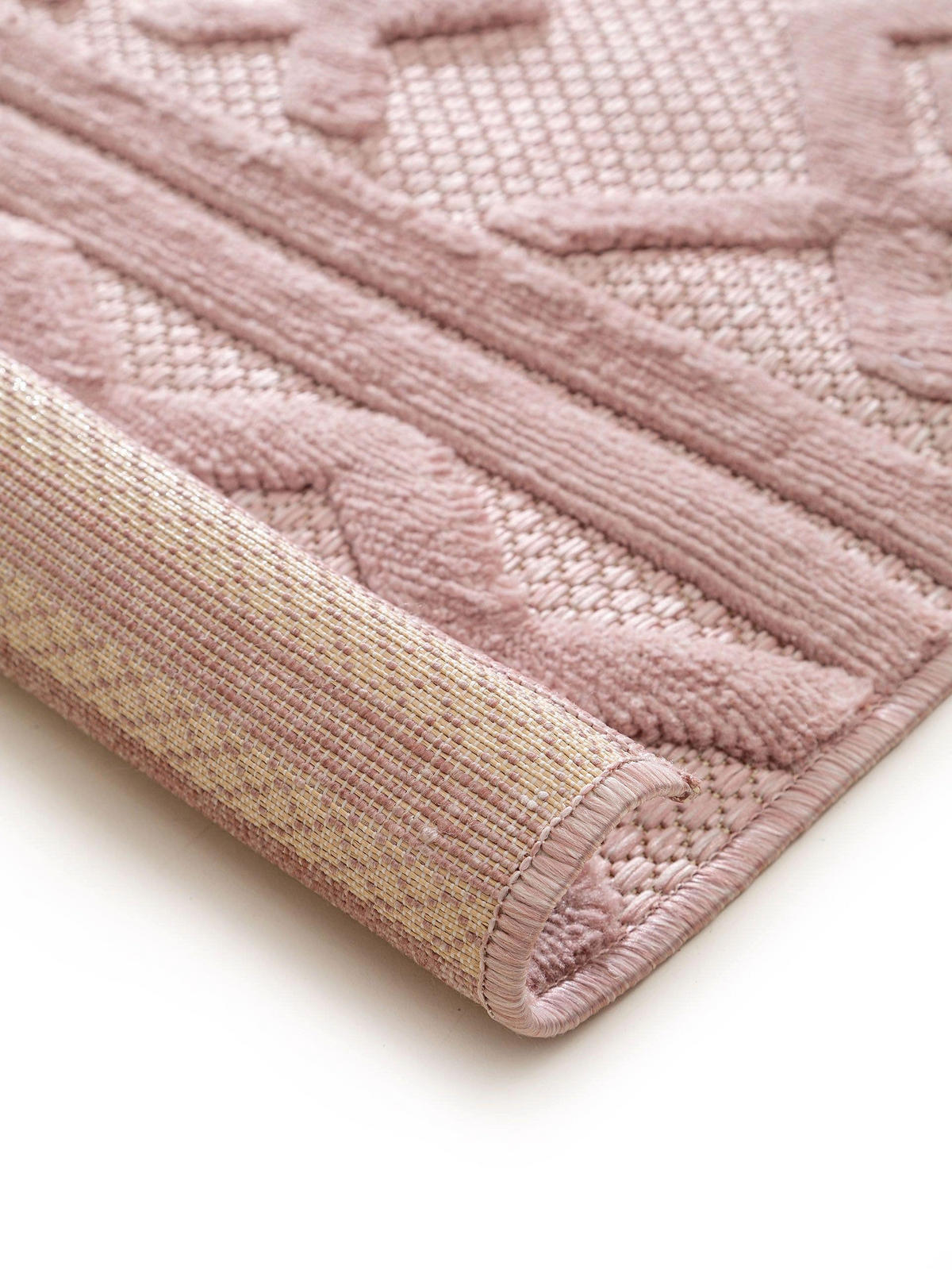 OUTDOORTEPPICH Bonte Rosa 200x290 cm - Rosa, Textil (200/290cm) - benuta Nest